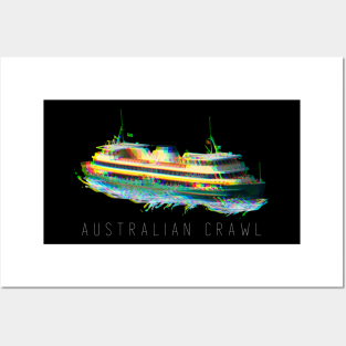 Australian Crawl - Manly Ferry (white type) Posters and Art